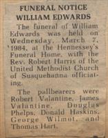 Edwards, William (Funeral Notice)
